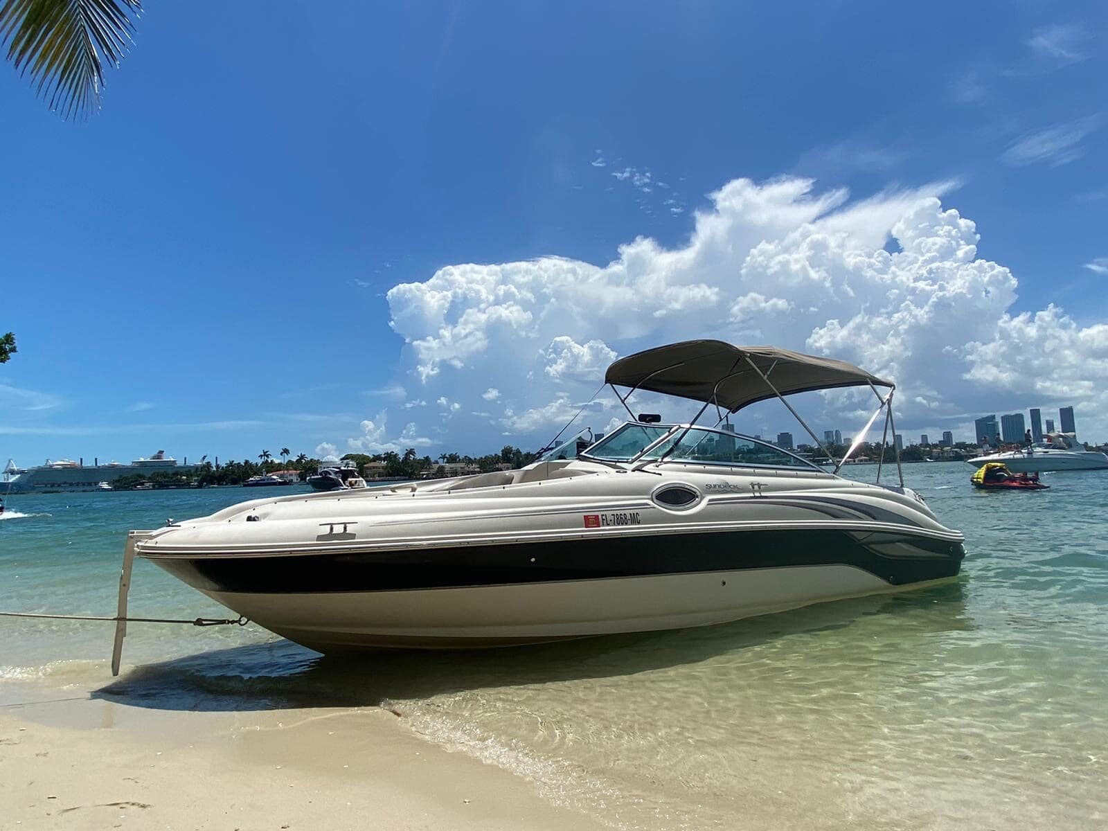 Sea Ray 240 Sundeck yacht charter Miami